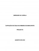 A Captação De Água Na Ribeira De Bencafete