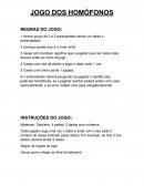 O Jogo Homófonos