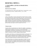 A Relação Público Privada na Educação