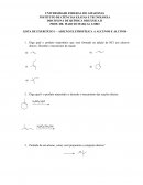 Lista de Exercícios Reações em Alcenos Lista de Exercícios Reações em Alcenos