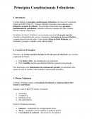 Princípios Constitucionais Tributários