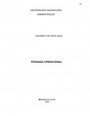 Relatório de Pesquisa Operacional Relatório de Pesquisa Operacional